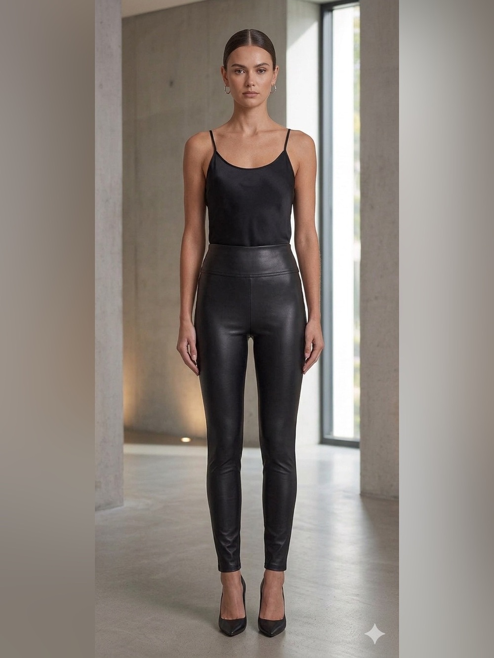 ✨ NWT Laundry by Shelli Segal Black Faux Leather Leggings ✨
